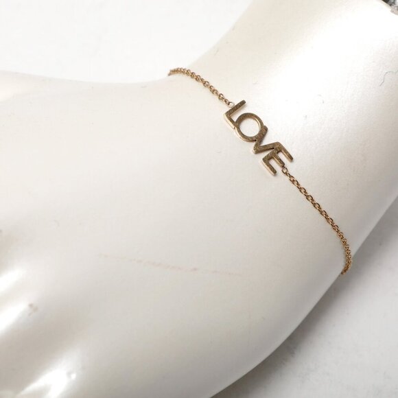 Maya Brenner LOVE Bracelet Los Angeles Gold Metal Designer - Picture 4 of 7